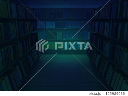 DVDレンタルショップ 背景イラスト04 DVDレンタルショップ 背景イラスト04 123989086