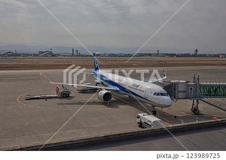 夢を掻き立てる展望デッキ、小松空港 夢を掻き立てる展望デッキ、小松空港 123989725