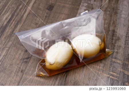 味付け卵を作る工程 味付け卵を作る工程 123991060