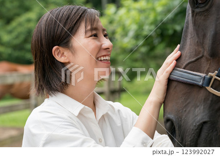 involved with horses 123992027