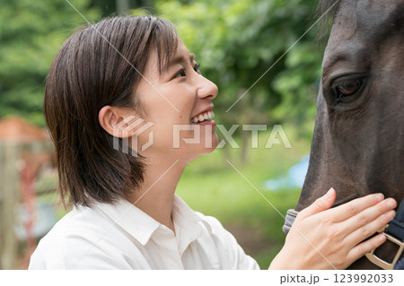 involved with horses 123992033