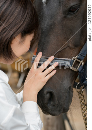 involved with horses 123992039