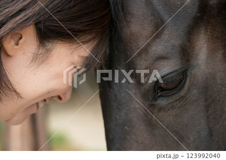 involved with horses 123992040