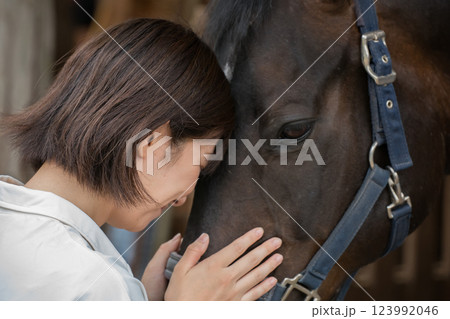 involved with horses 123992046