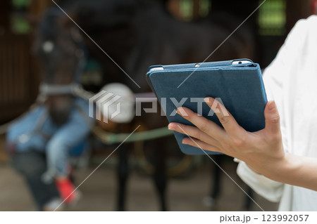 involved with horses involved with horses 123992057