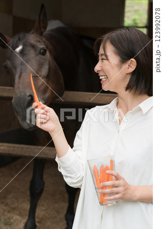 involved with horses involved with horses 123992078