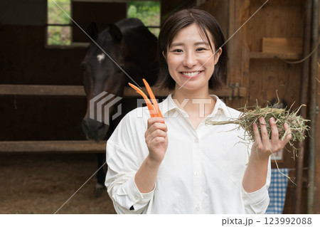 involved with horses involved with horses 123992088