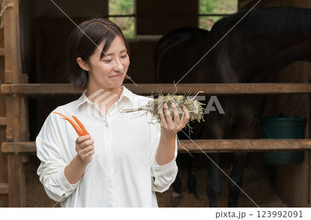 involved with horses involved with horses 123992091