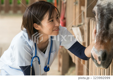 involved with horses 123992099