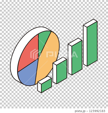 等距構圖中的圖形說明 123992183