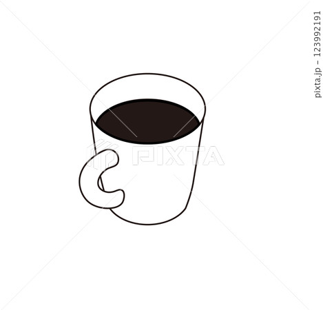 アイソメトリック構図のコーヒーのイラスト 123992191