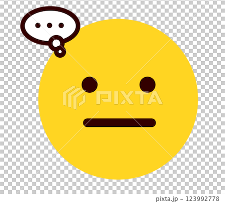 表情符號、表情符號、臉部表情插圖、思考 表情符號、表情符號、臉部表情插圖、思考 123992778