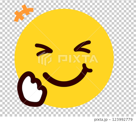 表情符號、表情符號、臉部表情插畫、笑 123992779