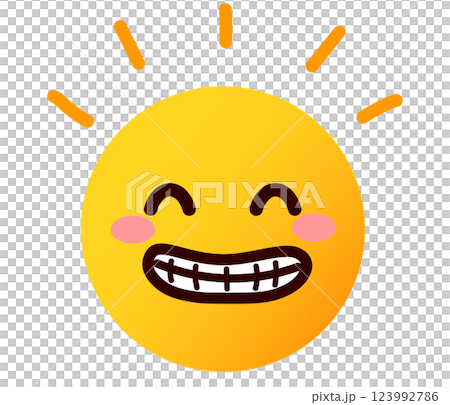 表情符號、表情符號、臉部表情插畫、笑 123992786