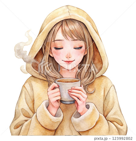 Girl Watercolor Girl Watercolor 123992802