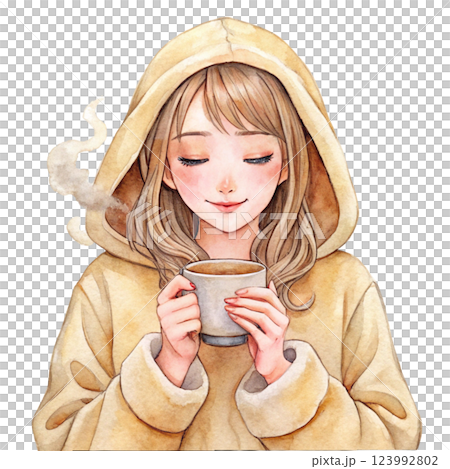 Girl Watercolor Girl Watercolor 123992802