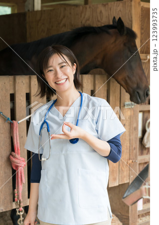 involved with horses 123993735