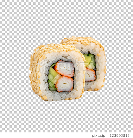 美味的壽司卷 123993815