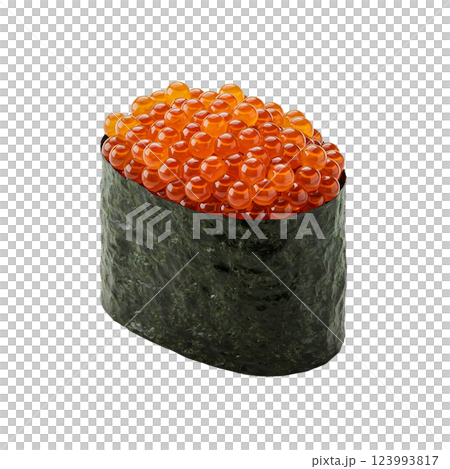 Delicious salmon roe gunkan 123993817