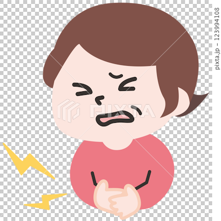 腹痛的人 123994108