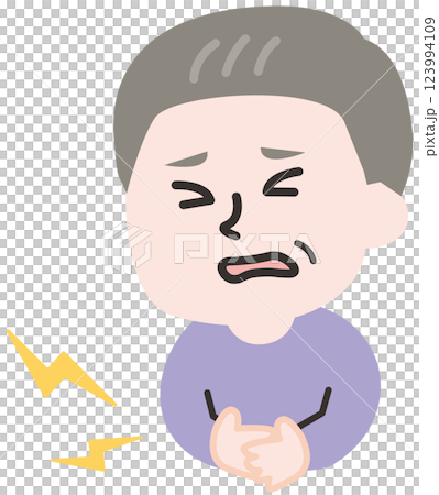 腹痛的人 腹痛的人 123994109