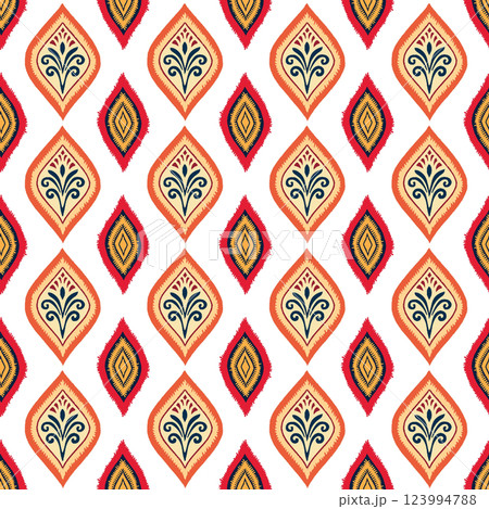 Ethnic boho seamless pattern. Traditional ornament. Tribal pattern. Folk motif. Can be used for wallpaper, textile, wrapping, web page background. 123994788