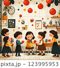 Red nose day in the Classroom 123995953