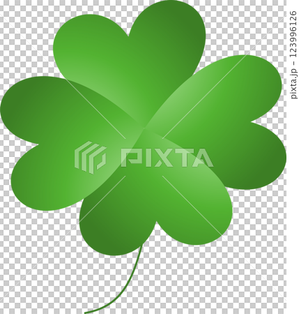 見つけるとハッピーな気分になれる四つ葉のクローバー 123996126