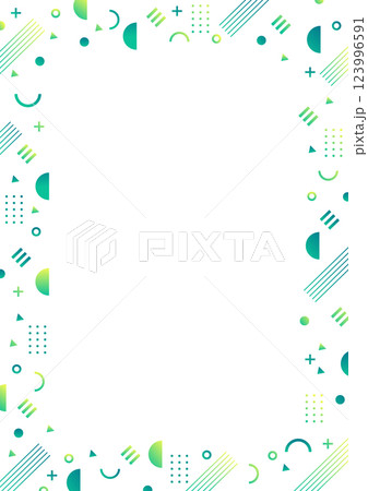 幾何学の背景パターン素材 グリーン 縦型 幾何学の背景パターン素材 グリーン 縦型 123996591
