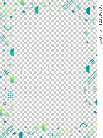 幾何学の背景パターン素材 グリーン 縦型 幾何学の背景パターン素材 グリーン 縦型 123996591