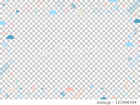 Geometric background pattern material: blue and pink 123996594