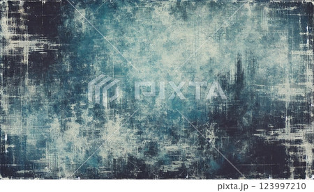 ヴィンテージブルーのテクスチャ背景 123997210