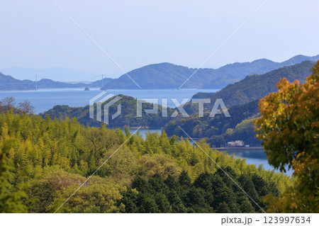 穏やかな春の瀬戸内風景 123997634