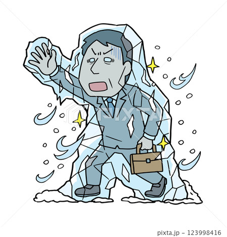 氷河期世代の中年男性 123998416