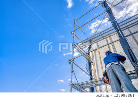 戸建て家屋の外壁修繕工事　外壁リフォーム 123998861