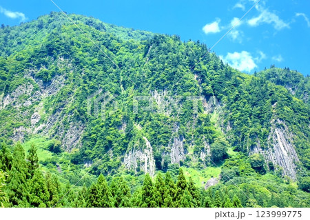 夏の秋山郷・布岩 123999775