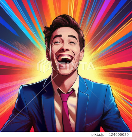 笑うビジネスマン イラスト 笑うビジネスマン イラスト 124000029