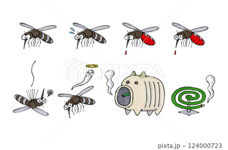蚊と蚊取り線香セット 蚊と蚊取り線香セット 124000723