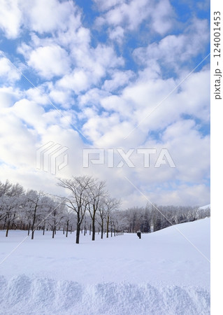 《北海道》冬のモエレ沼公園　モノクロの世界 124001453