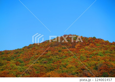色づく尾根の風景1 124001457