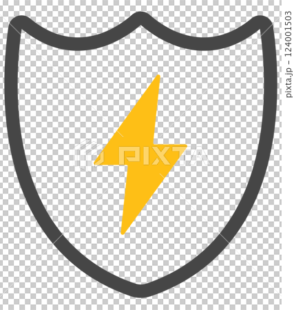 Anti-static icon illustration Anti-static icon illustration 124001503