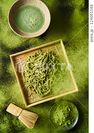 抹茶降り注ぐ茶蕎麦 124001588