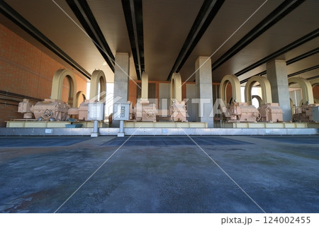 首都圏外郭放水路　庄和排水機場の排水設備 124002455