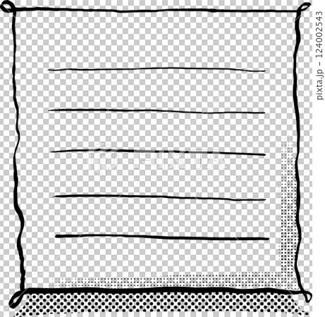 Simple hand-drawn letter paper Simple hand-drawn letter paper 124002543