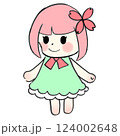 サクラをモチーフにした女の子 124002648