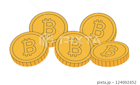 暗号通貨のビットコイン 124002852