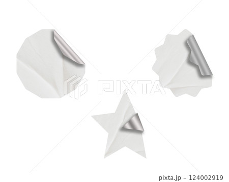Blank Glued Paper Sticker Tag Label Texture Blank Glued Paper Sticker Tag Label Texture 124002919