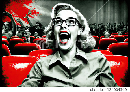 woman in cinema 124004340