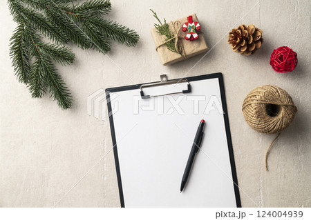 Christmas accessories and planning new goals Christmas accessories and planning new goals 124004939