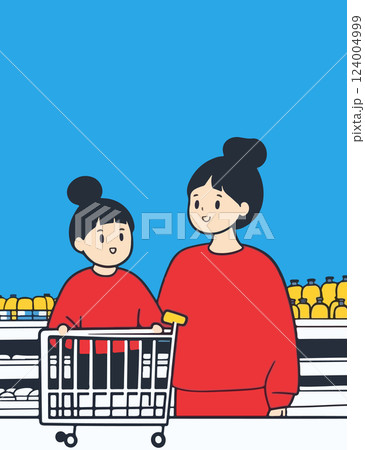 Mother and Daughter Shopping 124004999